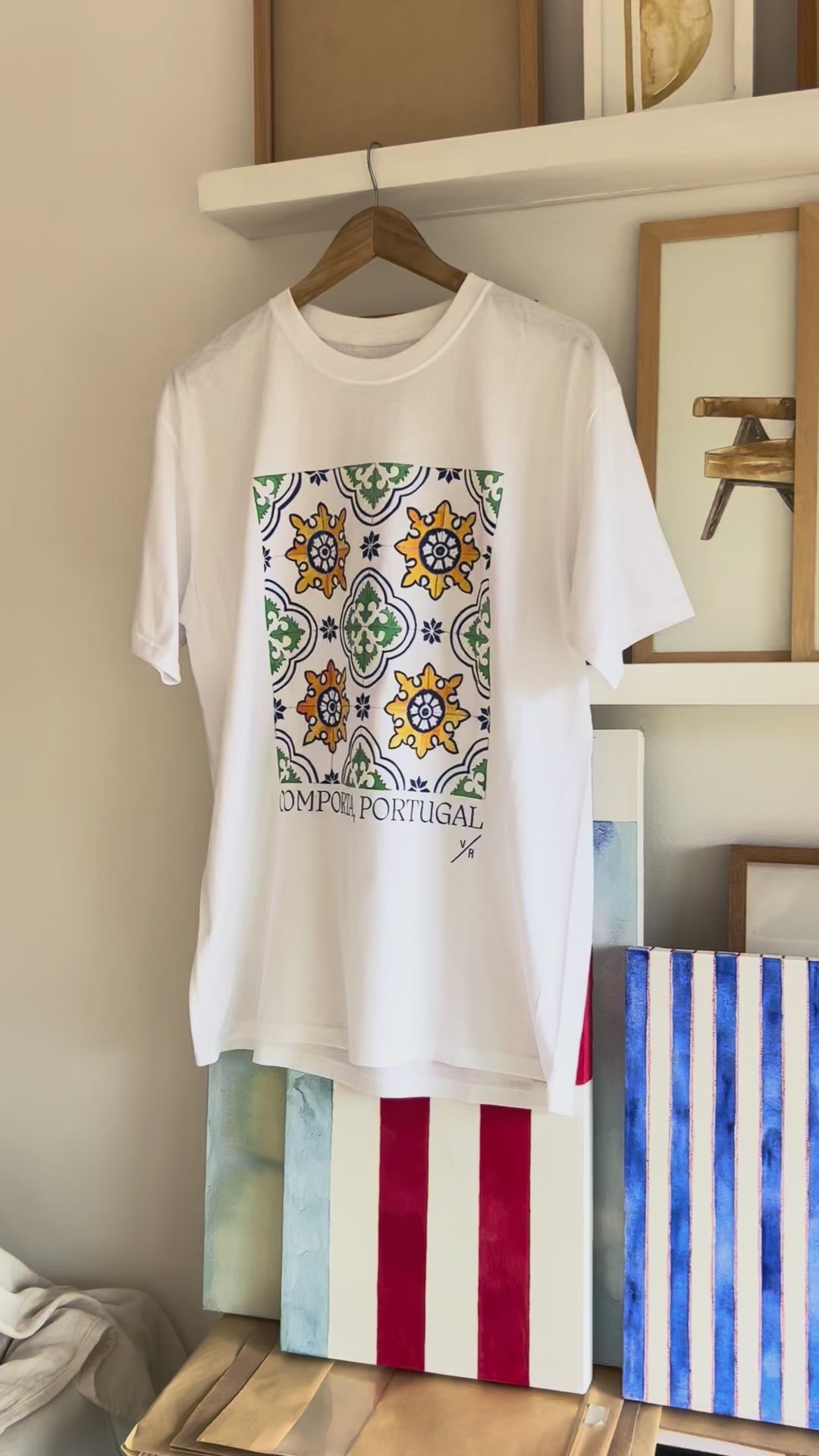 remera azulejo portugal comporta